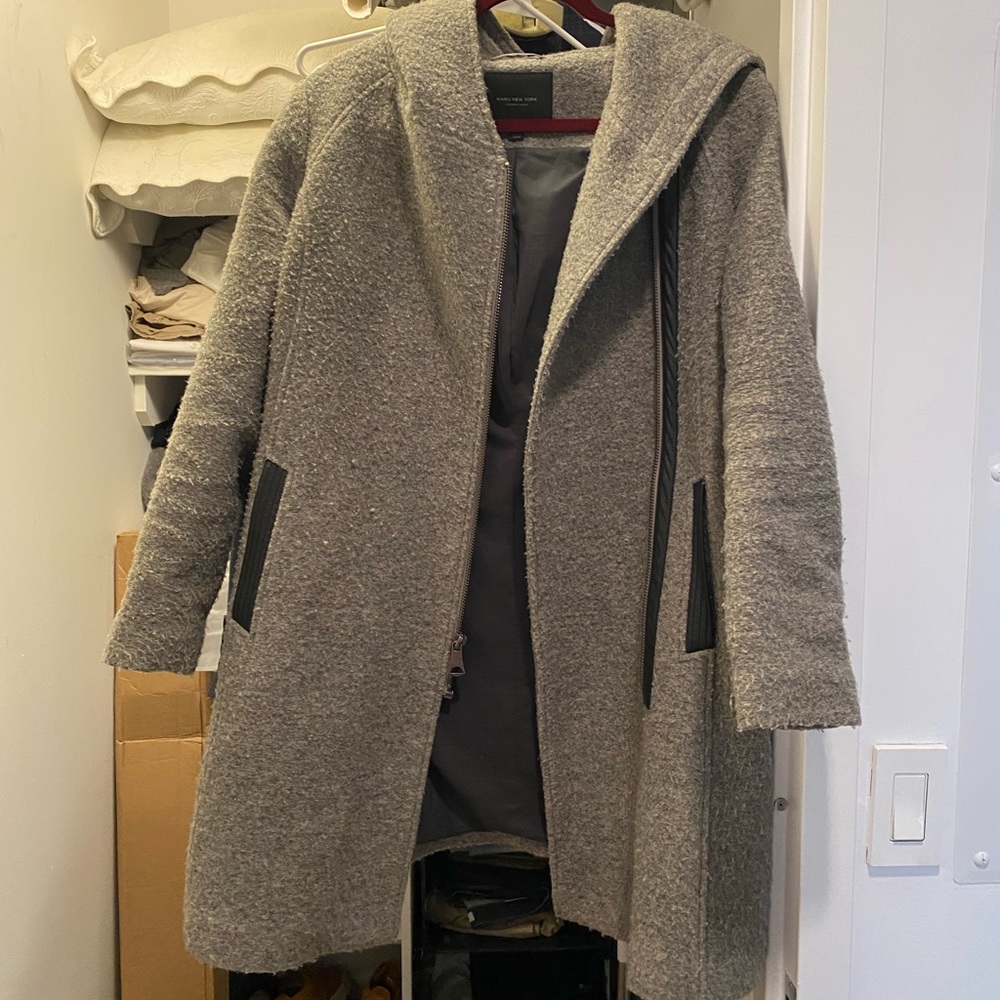 Marc New York Gray Wool Coat